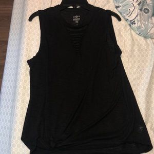 black tank top